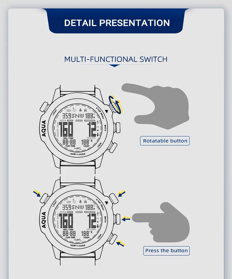 Men's Smart Watch Dive Computer