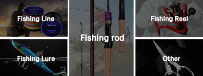 Baitcasting & Spinning Travel Fishing Rod