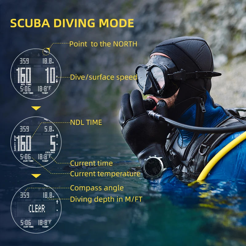 Men's Smart Watch Dive Computer