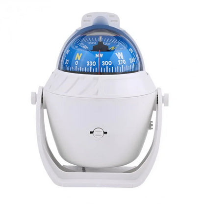 1 Piece White LED Light Electronic Navigation Compass Camping Gear with Light Compass Guide Ball For Marine Boat Vehicle Car