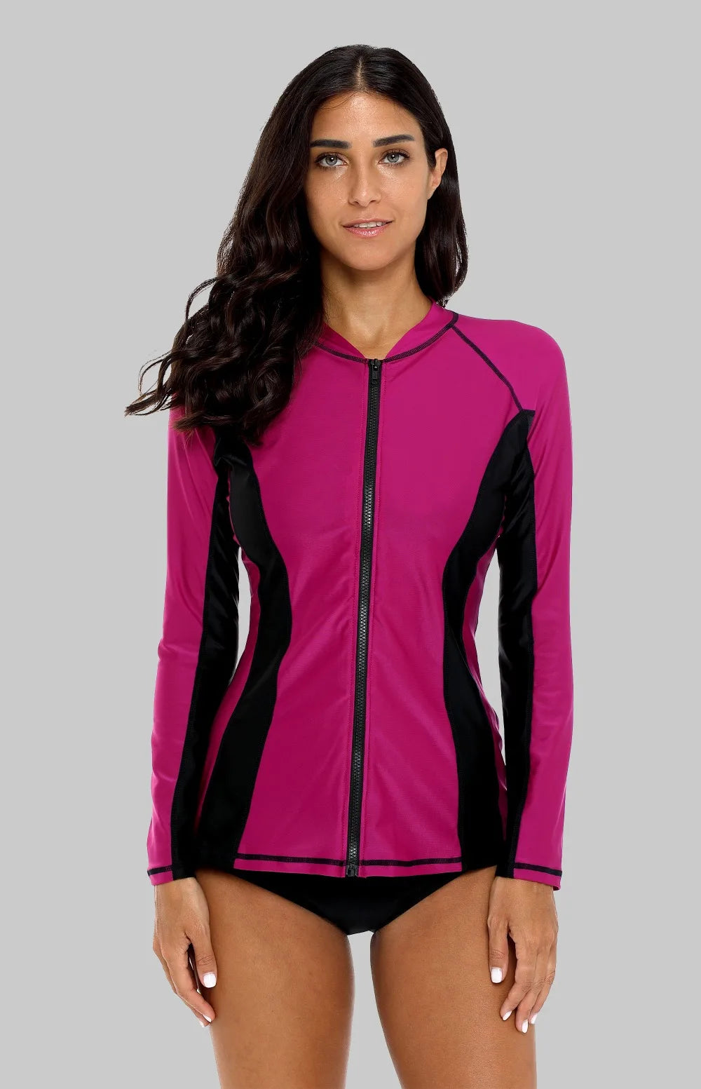 Women’s Long Sleeve Zipper Rashguard