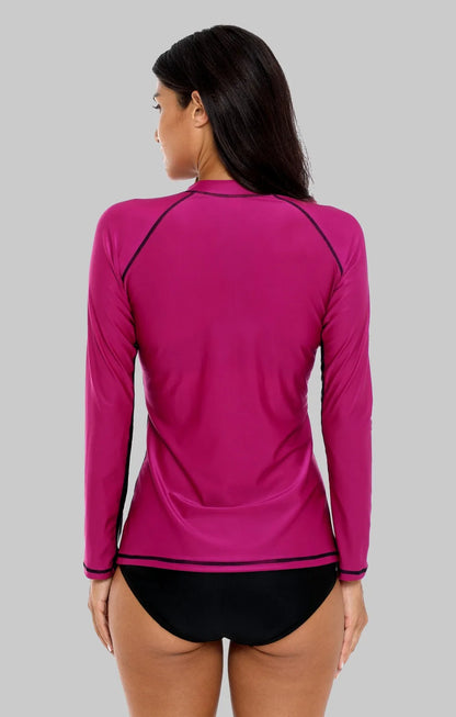 Women’s Long Sleeve Zipper Rashguard