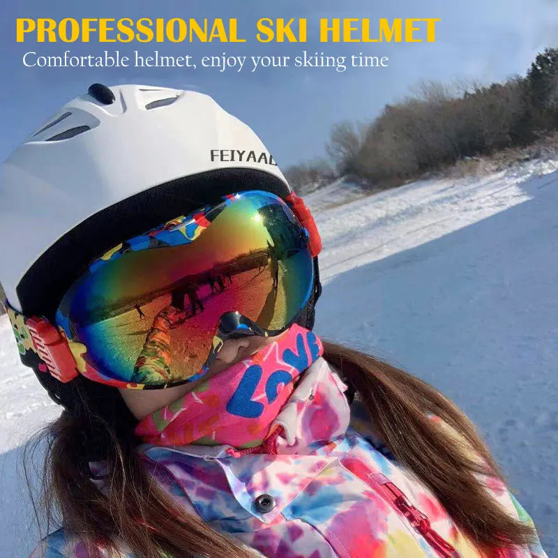 CE Certification PC+EPS Adult Teenager Ski Helmet Men Women Skating Skateboard Helmet Snowboard Helmet Snow Sports Helmets