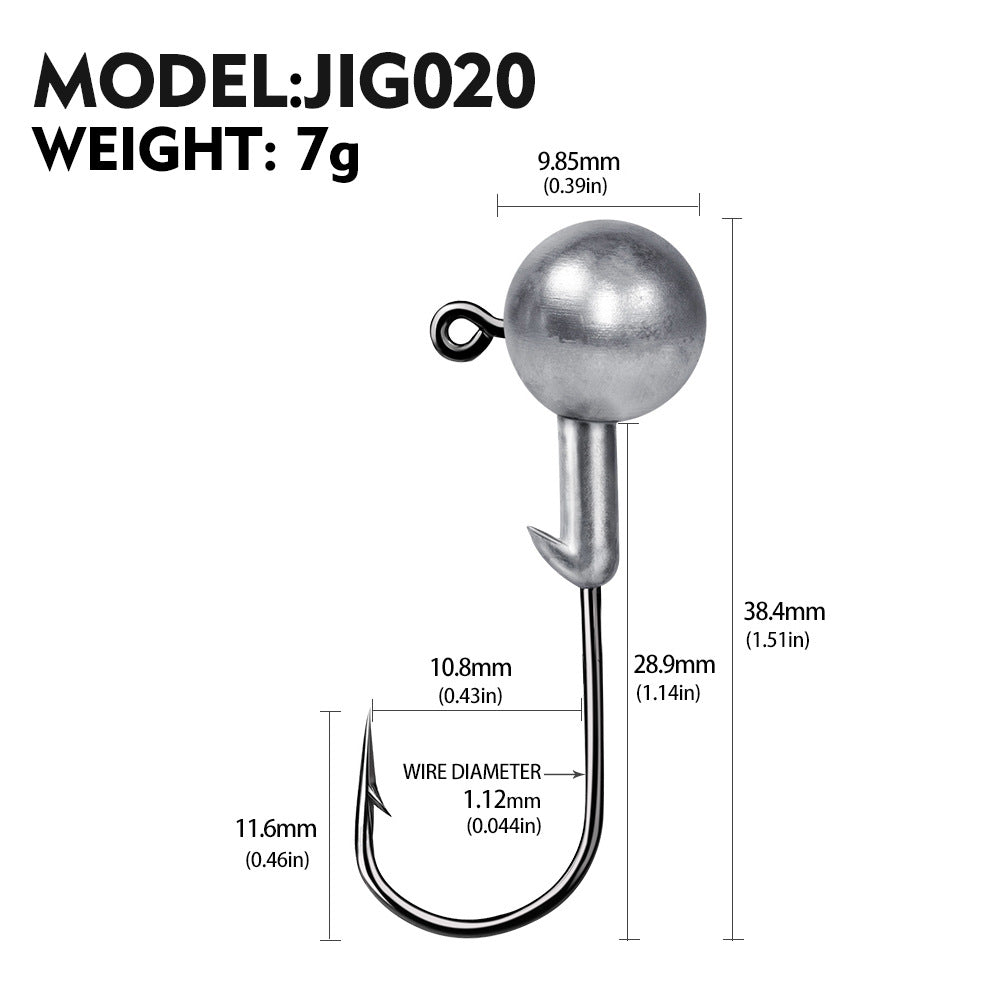 Soft Worm Jig Hook for Fishing