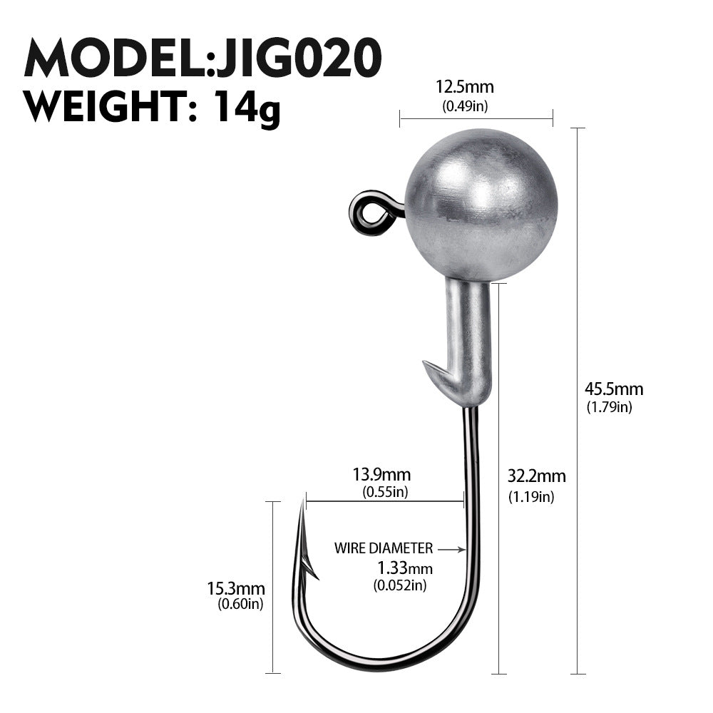 Soft Worm Jig Hook for Fishing