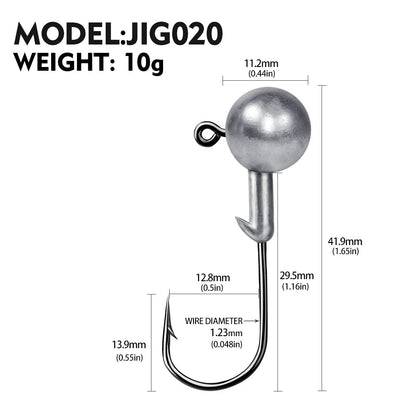 Soft Worm Jig Hook for Fishing