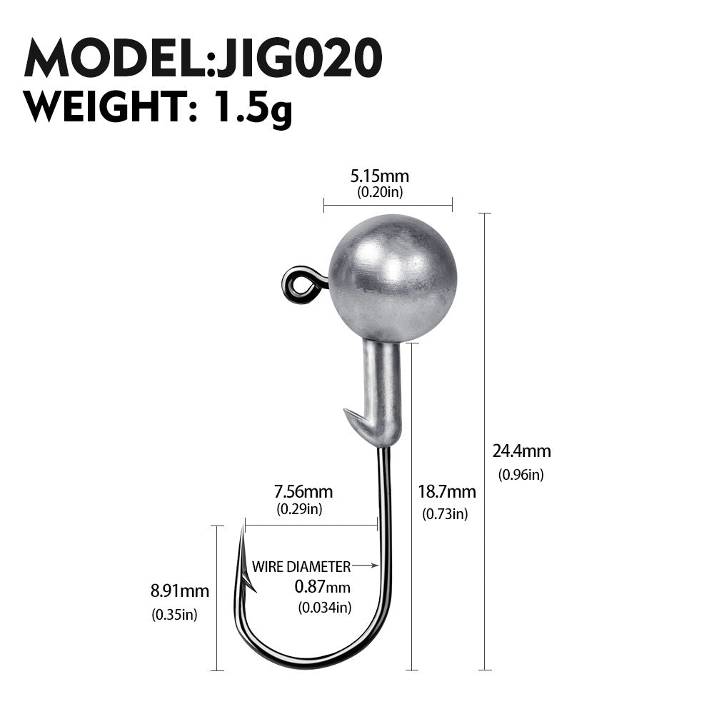 Soft Worm Jig Hook for Fishing