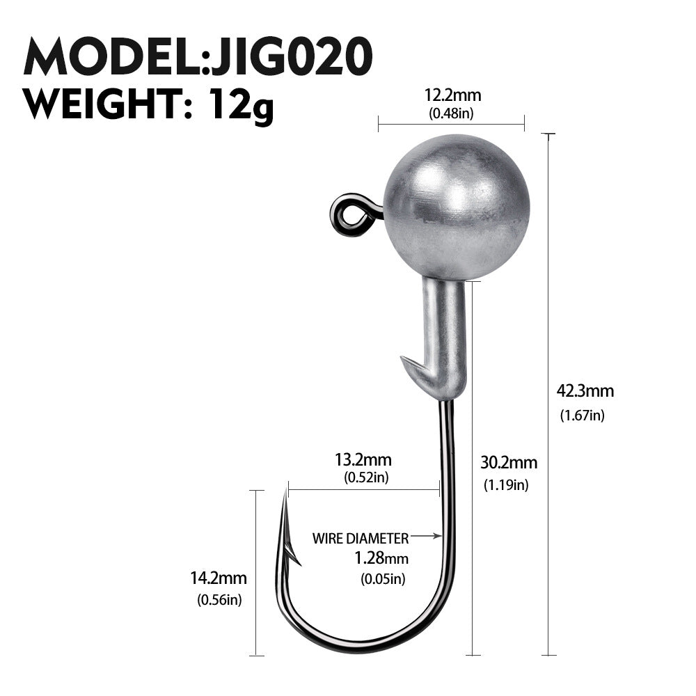 Soft Worm Jig Hook for Fishing