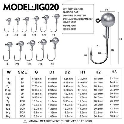 Soft Worm Jig Hook for Fishing