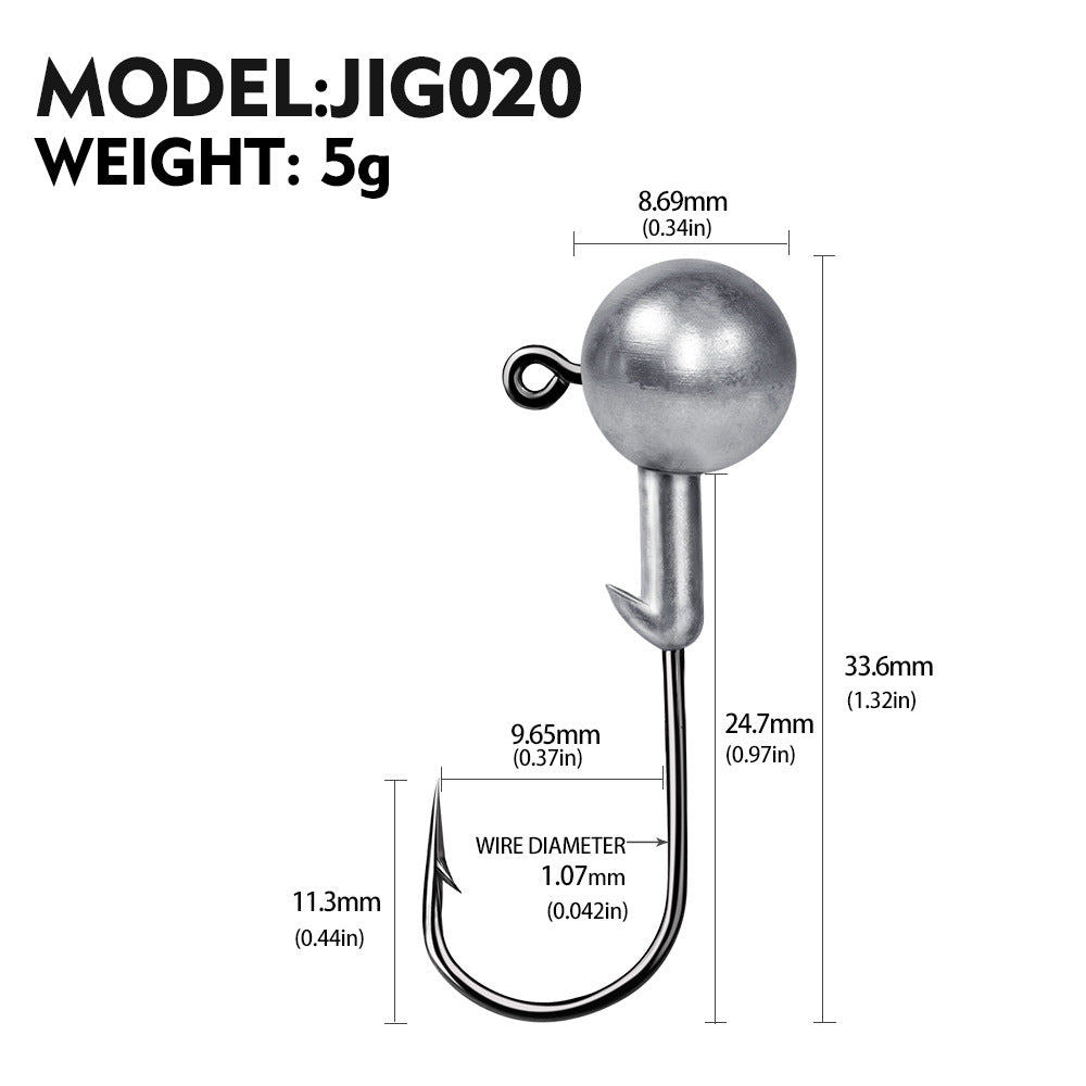 Soft Worm Jig Hook for Fishing