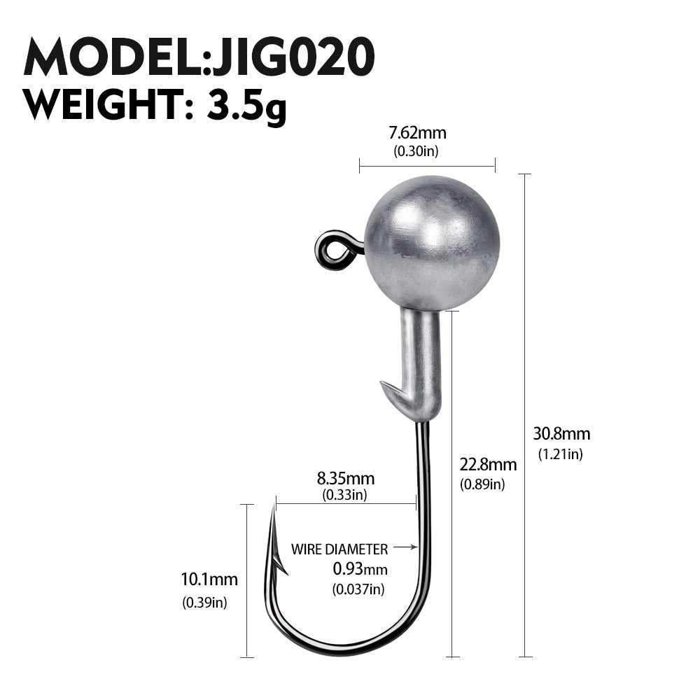 Soft Worm Jig Hook for Fishing