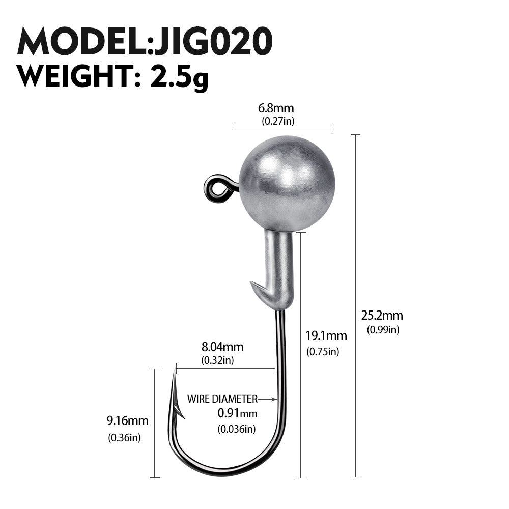 Soft Worm Jig Hook for Fishing