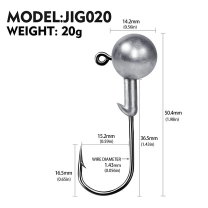 Soft Worm Jig Hook for Fishing