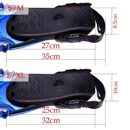 scuba diving fins open heel flippers with adjustable strap for adult swimming flipper equipment