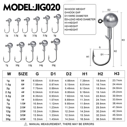 Soft Worm Jig Hook for Fishing