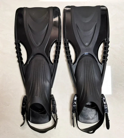 scuba diving fins open heel flippers with adjustable strap for adult swimming flipper equipment