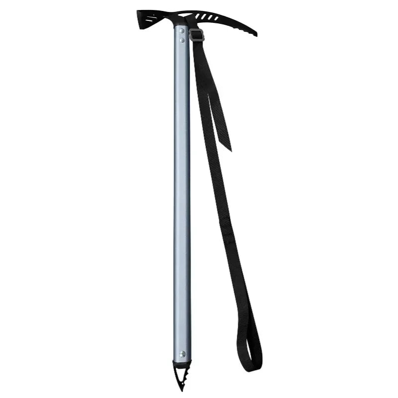 Outdoor Camping Ice Axe Aluminum Alloy Mountaineering Axe 70cm Durable and Lightweight Walking Pick for Camping Mountaineering