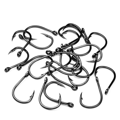 10Pcs/lot High Carbon Steel Fishhook with Barb