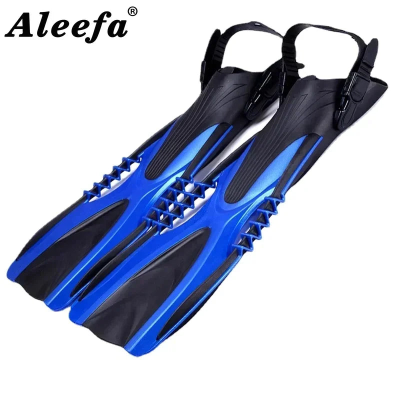 scuba diving fins open heel flippers with adjustable strap for adult swimming flipper equipment