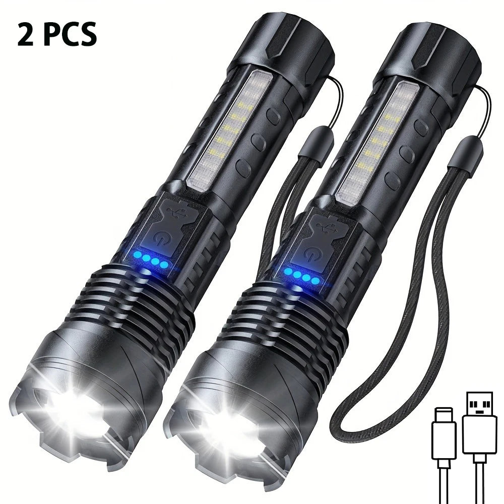 High Lumens Rechargeable LED Flashlights