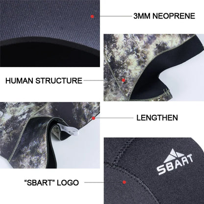 3mm Neoprene Scuba Diving Cap Protect Hair Swim Hat With Shoulder Snorkeling Equipment Hood Neck Cover Warm Wetsuit Spearfishing