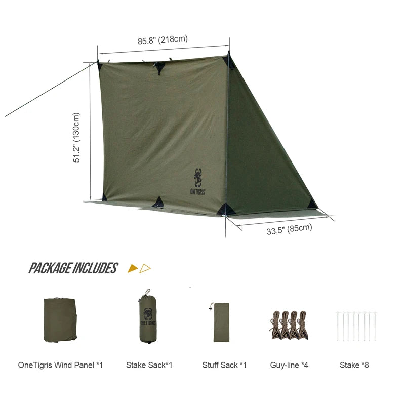 Camping Tarp for campfires and outdoor cooking