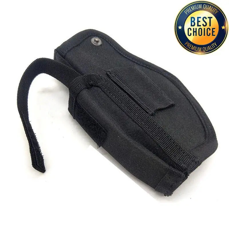 Molle Right Left Interchangeable Tactical Pistol Hand Gun Holster Hunting Black Magazine Slot Holder bag