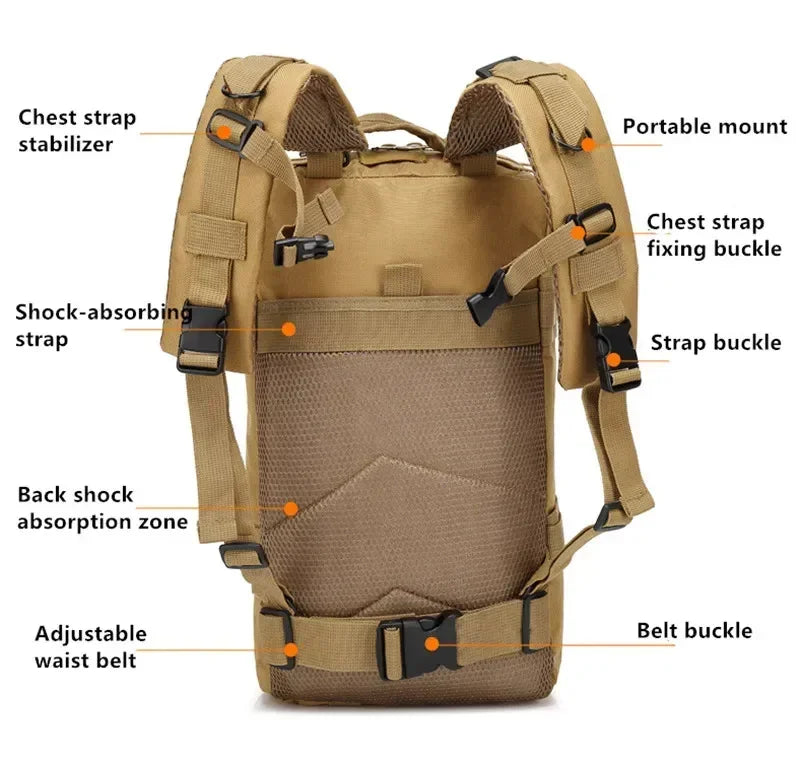 Large-Capacity Nylon Outdoor Bag for Travel