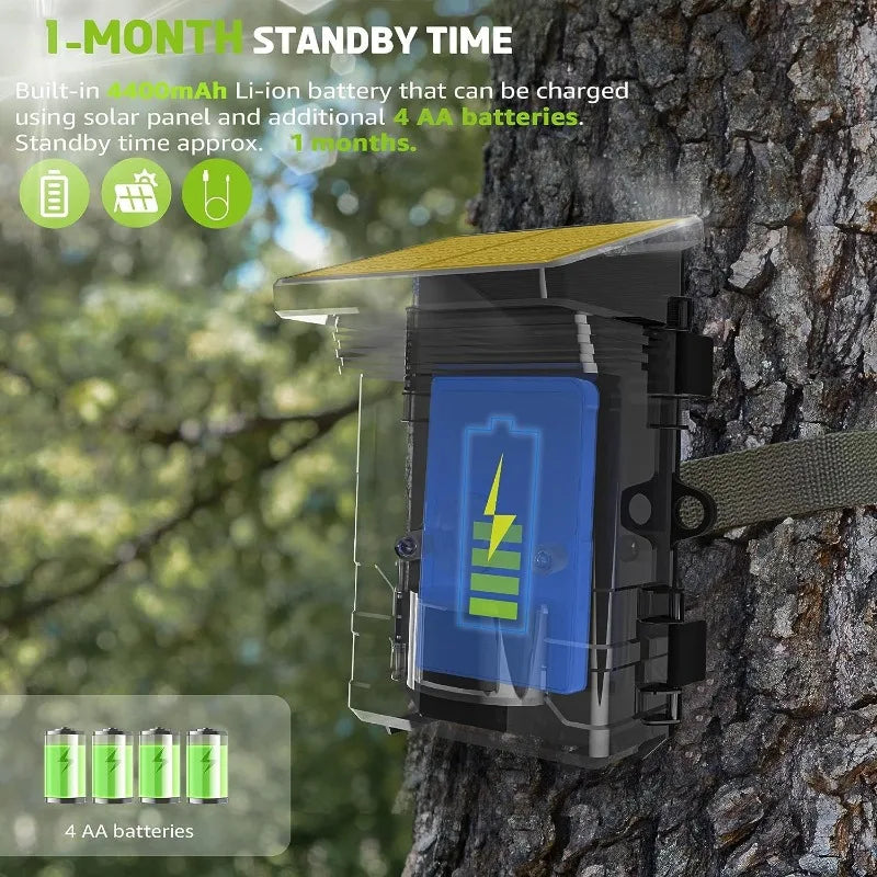 Solar Wildlife 50MP 4K Video Trail Camera