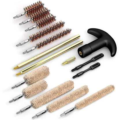 16Pcs/set Tactical Gun Cleaning Kit Universal Handgun Pistol Brass Rod for .22/9mm/.40/357 Caliber Barrel Cleaning Kit