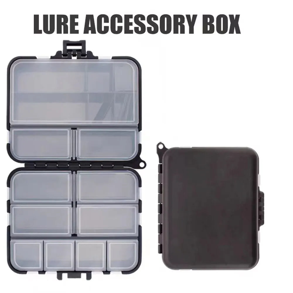 Fishing Tackle Bait Storage Boxes, Portable Double-Sided Lure Hook Organizer, Mini Utility Lures Fishing Box