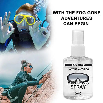 Anti-Fog Spray for Swim Pool Swimming Goggles Glasses Dive Mask Lens Cleaner Sports Glasses Quick Dry 60ml Anti Fog Spray