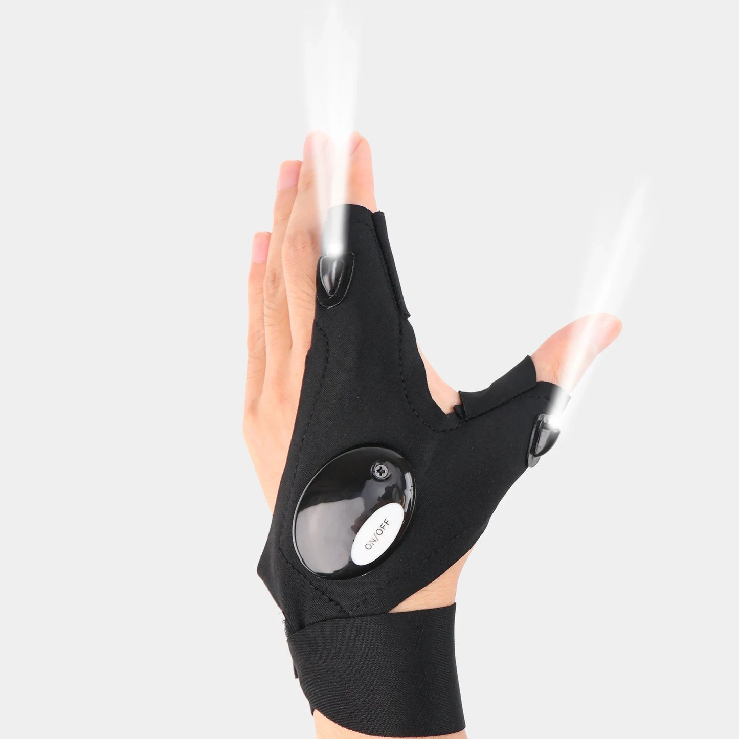 LED Half Finger Glove Outdoor Sports