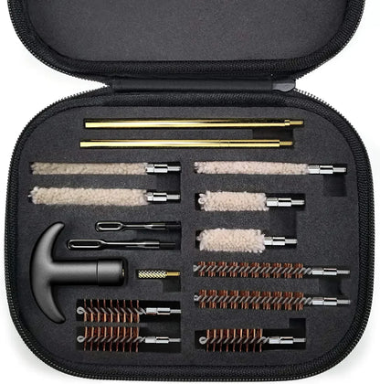 16Pcs/set Tactical Gun Cleaning Kit Universal Handgun Pistol Brass Rod for .22/9mm/.40/357 Caliber Barrel Cleaning Kit