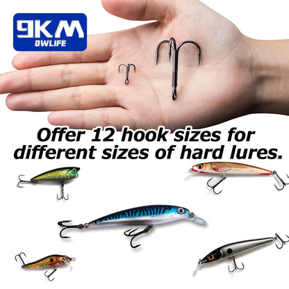 Triple Hooks for Hard Lures Saltwater Fishing