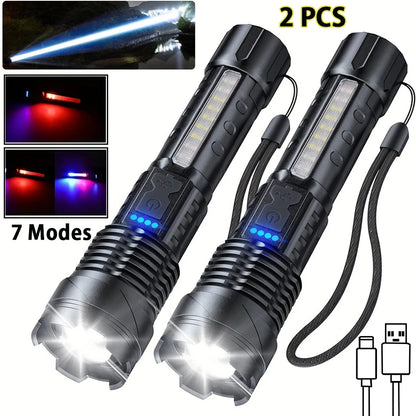 High Lumens Rechargeable LED Flashlights