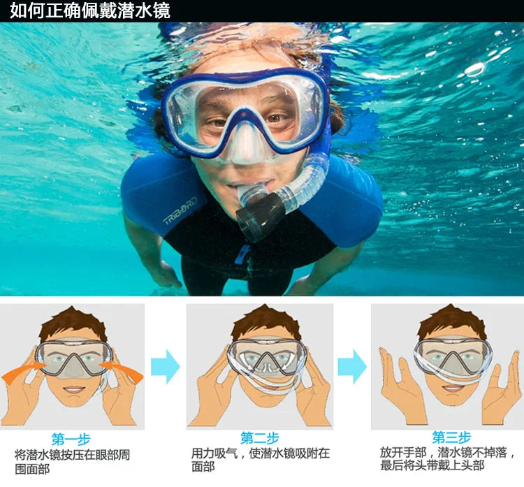 Myopia Diving Glasses  Short-sighted  Camera bracket