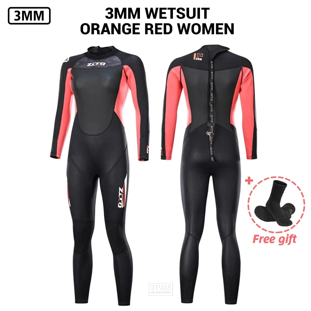 3MM Neoprene Wetsuit Men Surf Scuba Diving Suit Equipment Underwater Fishing Spearfishing Kitesurf Swimwear Wet Suit Equipment