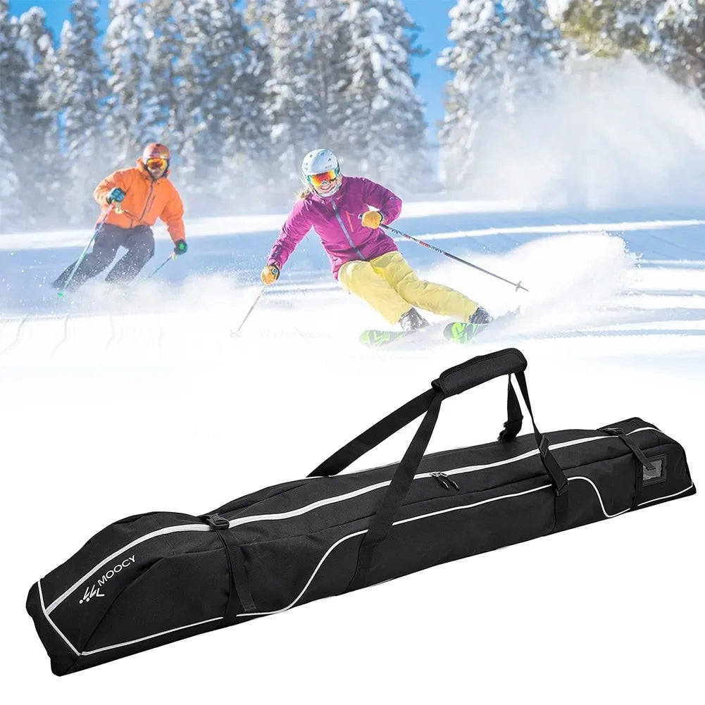 Oxford Cloth Snowboard Cover Waterproof with Wheel Ski Equipment Storage Bag Wear-Resistant Scratch Resistant for Outdoor Sports