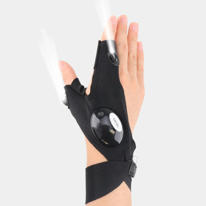 LED Half Finger Glove Outdoor Sports