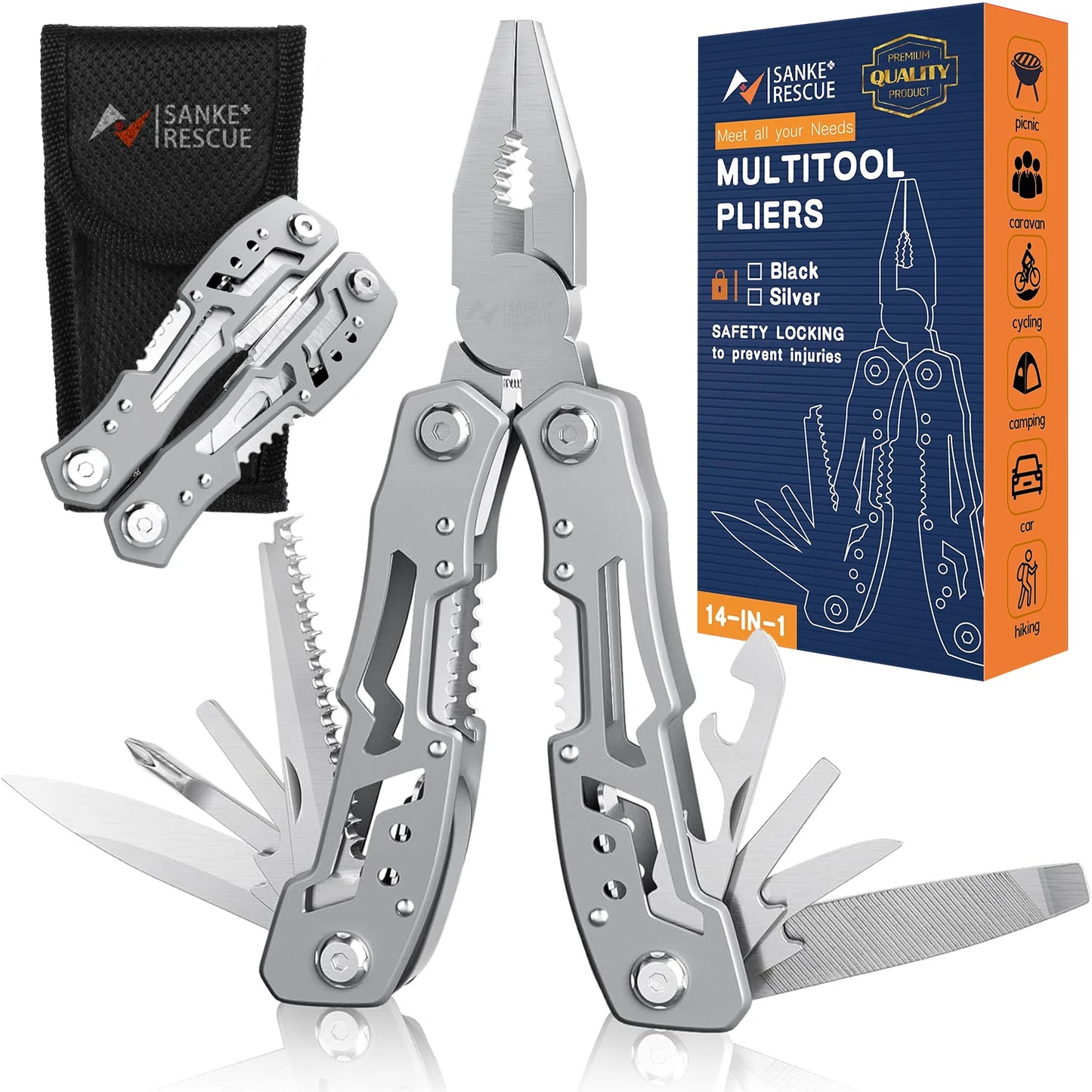 Hand Diy Multi Tools Multi-tool Folding Knives Scissor Cutters EDC Survival Gear Manual Pliers Fishing Outdoor Survival Camping