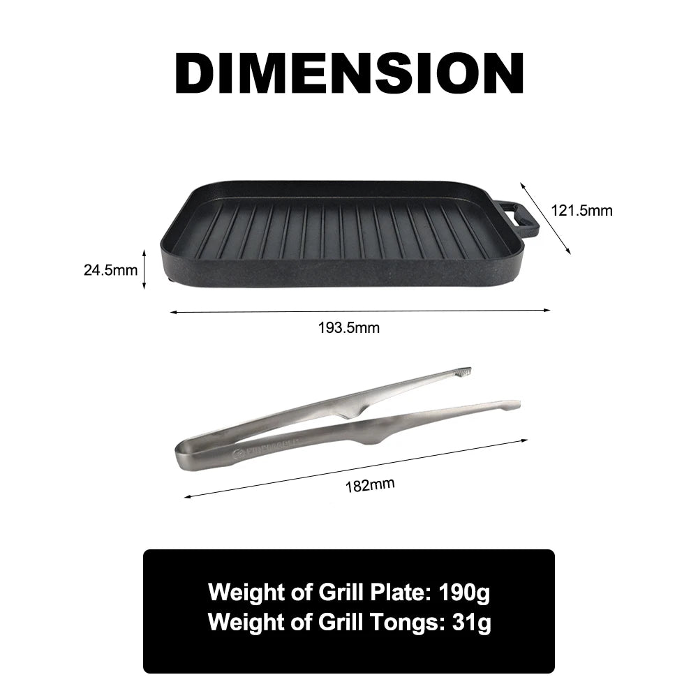 FireMaple Mini Grill Plate Set