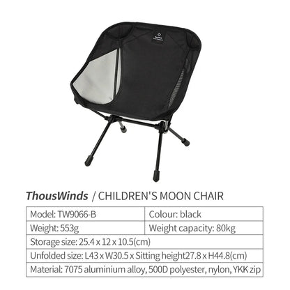 Thous Winds Adult/Child Ultralight Outdoor Camping Chair Relaxing Chair Hiking Fishing Chair with Storage Bag Camp Gear Supplies