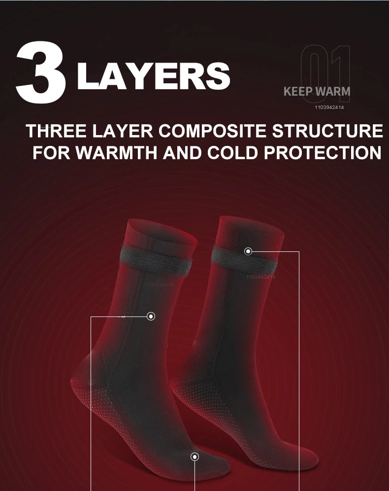 3mm Neoprene Wetsuit Water Socks