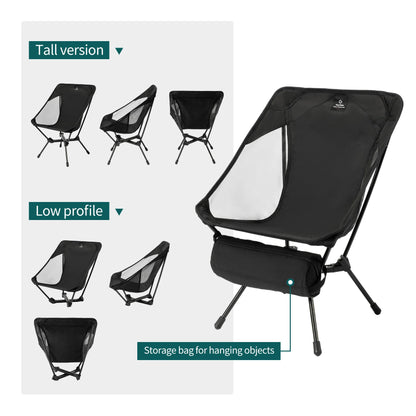 Thous Winds Adult/Child Ultralight Outdoor Camping Chair Relaxing Chair Hiking Fishing Chair with Storage Bag Camp Gear Supplies