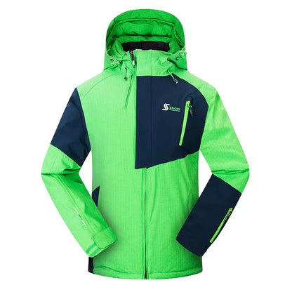 Men Winter Outdoor Ski Jackets Male Windproof Waterproof Skiing Snowboarding Jackets Sports Ski Coats Thick Warm Ski Equipment