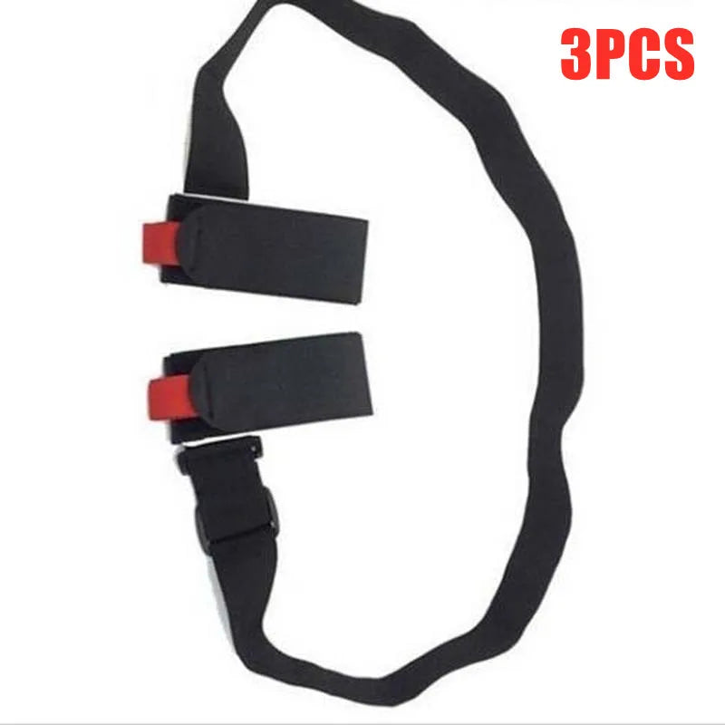 Nylon Skiing Pole Shoulder Hand Carrier Lash Handle Straps Adjustable Buck Hook Loop Protecting Black Nylon Ski Handle Strap Bag