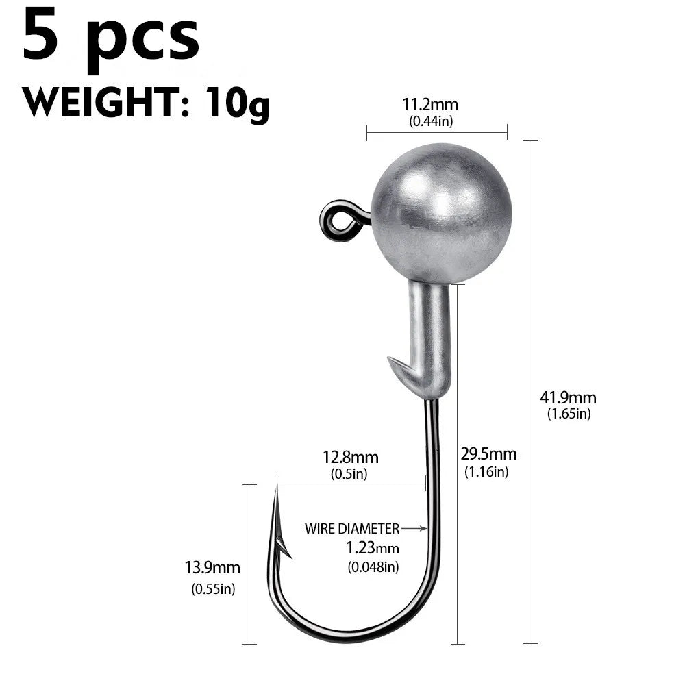 Soft Worm Jig Hook for Fishing