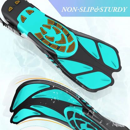 Snorkel Fins with Adjustable Buckles