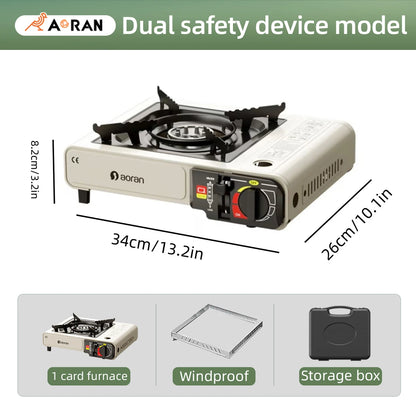 2900W Outdoor Gas Stove with Carry Box